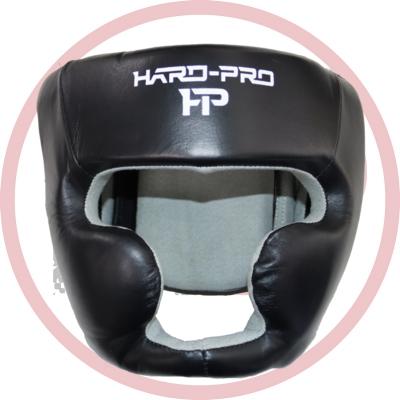 Шлем тренировочный HARD-PRO Black-Style Кожа